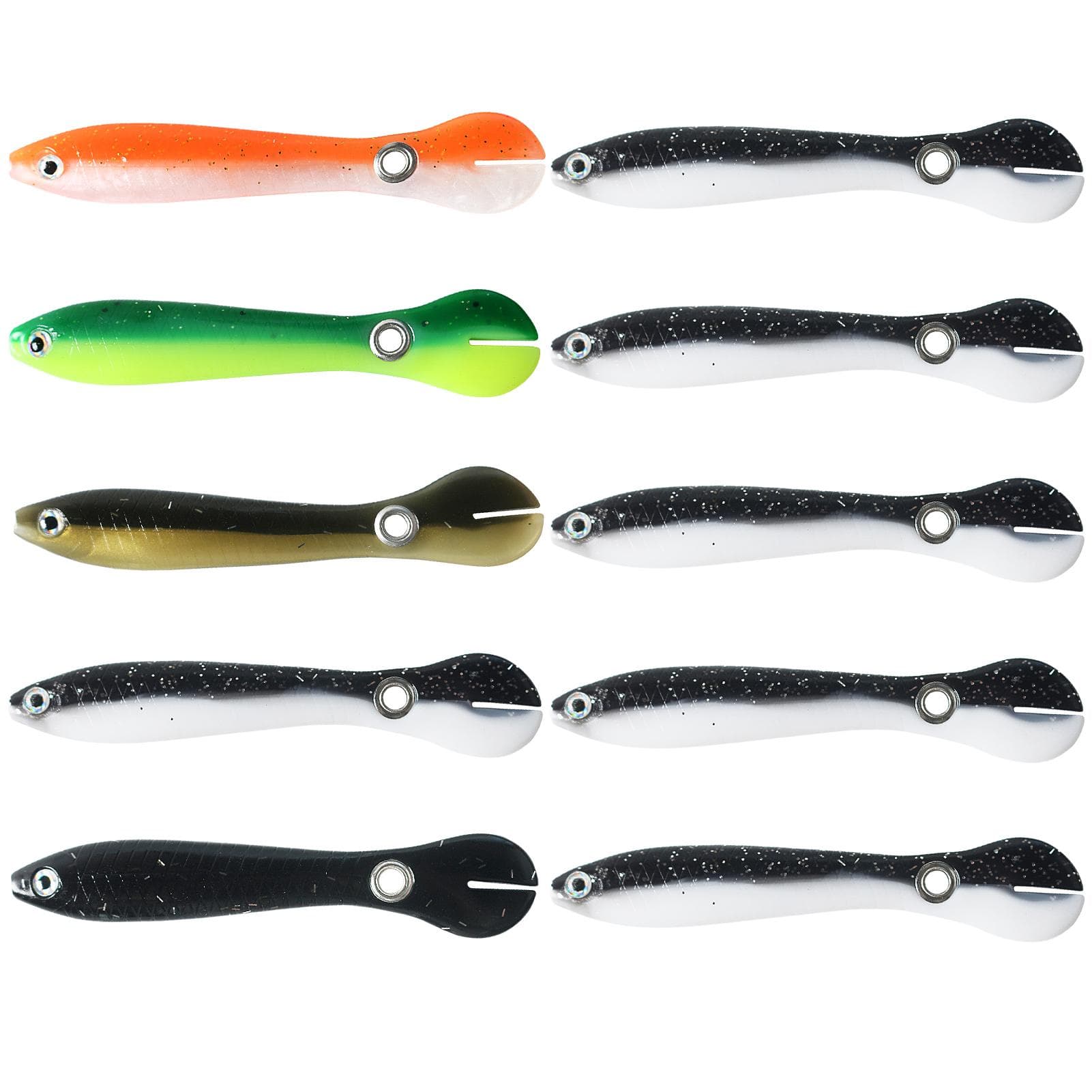 Loach Lure Fishing Soft Bait Swimming Lures Swimbait for Saltwater and Freshwater color 3