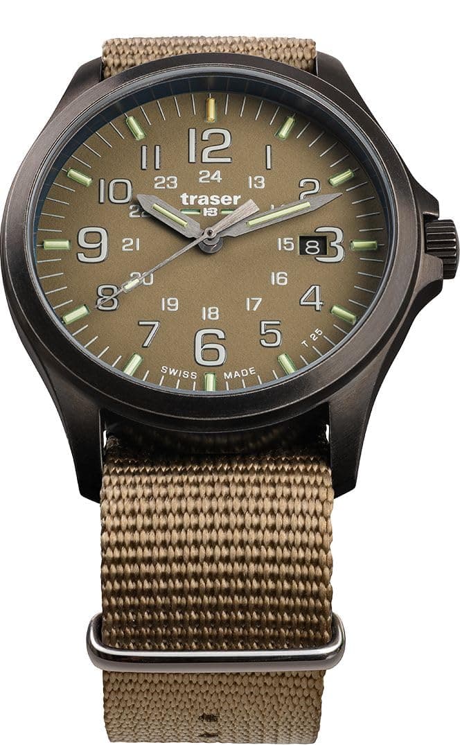 Tracer P67 Officer Pro GunMetal Khaki Watch, Men's, Brown, 108631