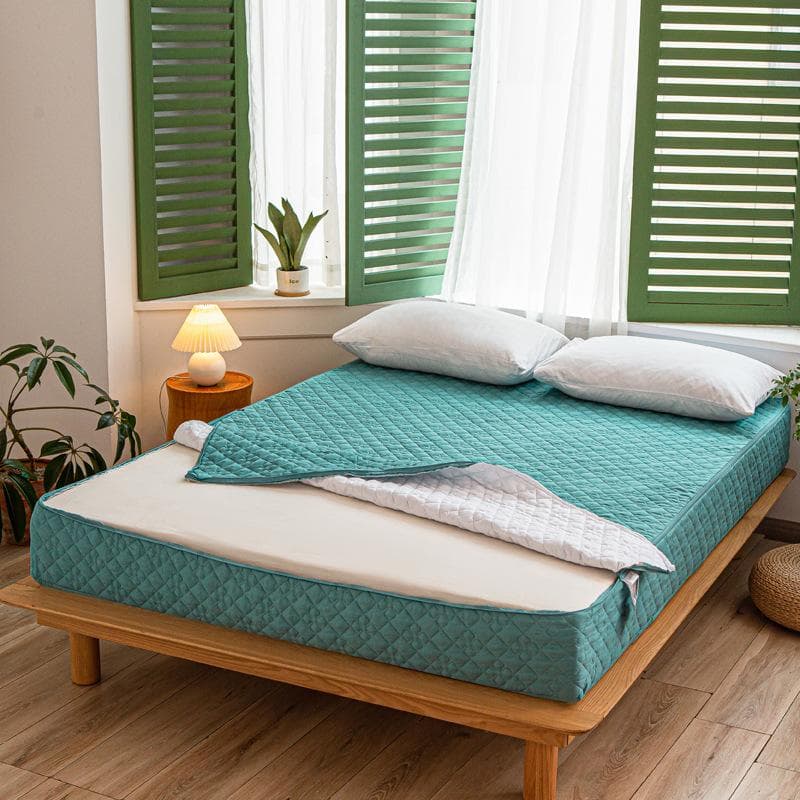 High Quality Zipper Quilted Mattress Cover King Queen Twin Size Removable Six-sides All-inclusive Anti-mite Bed Protector Cover 120x200x15cm