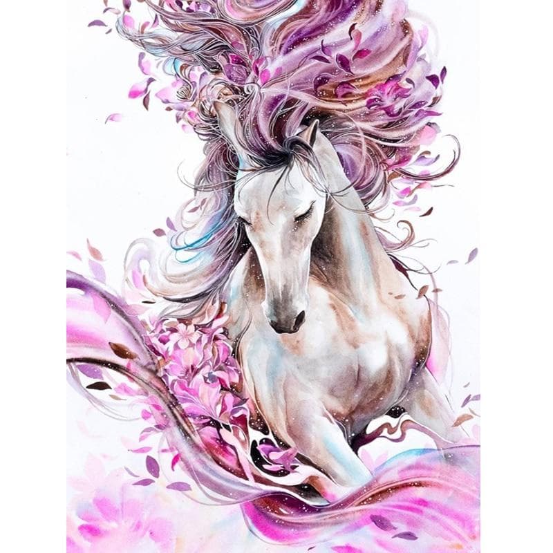 Diamond Craft Painting Beautiful Horse Diy Diamond Embroidery Craft Painting Animal Diamond Wall Art 20X30CM