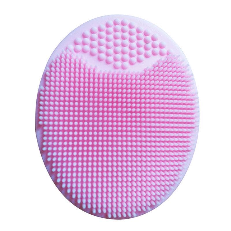 Silicone Facial Cleaning Brush Silicone Beauty Washing Pad Face Exfoliating Blackhead Cleaning Tool pink