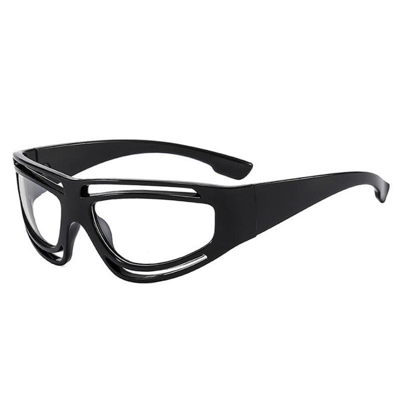 New Y2K Sports Sunglasses For Men Women Trendy Hollow Eyeglasses Outdoor Cycling Casual Wear 1PC