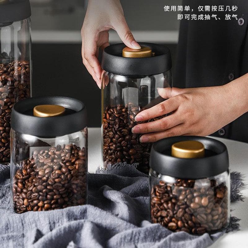 Coffee cans vacuum sealed cans high borosilicate glass storage cans coffee powder coffee beans