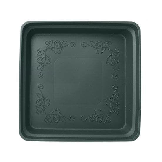 Plant Saucer Square High Density Plastic Drip Tray Indoor Outdoor Garden Pots Overwatering Prevention Saucer 24cm