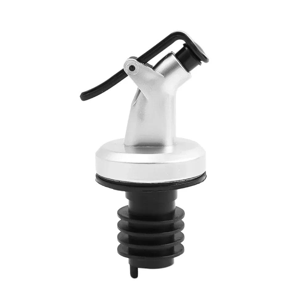 New Oil Bottle Stopper Rubber Lock Plug Seal Leak-proof Food Grade Plastic Nozzle Sprayer Liquor Dispenser Wine Pourer Barware