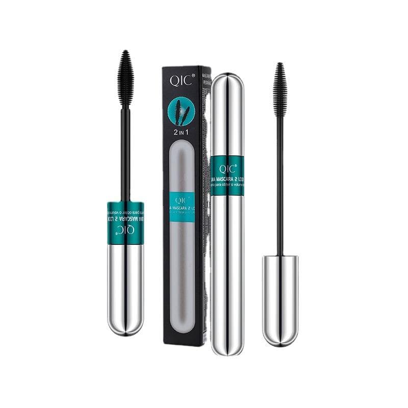 Double-headed Mascara Waterproof Sweat-proof No Blooming Curling Thick Eyelashes Primer 4D Mascara