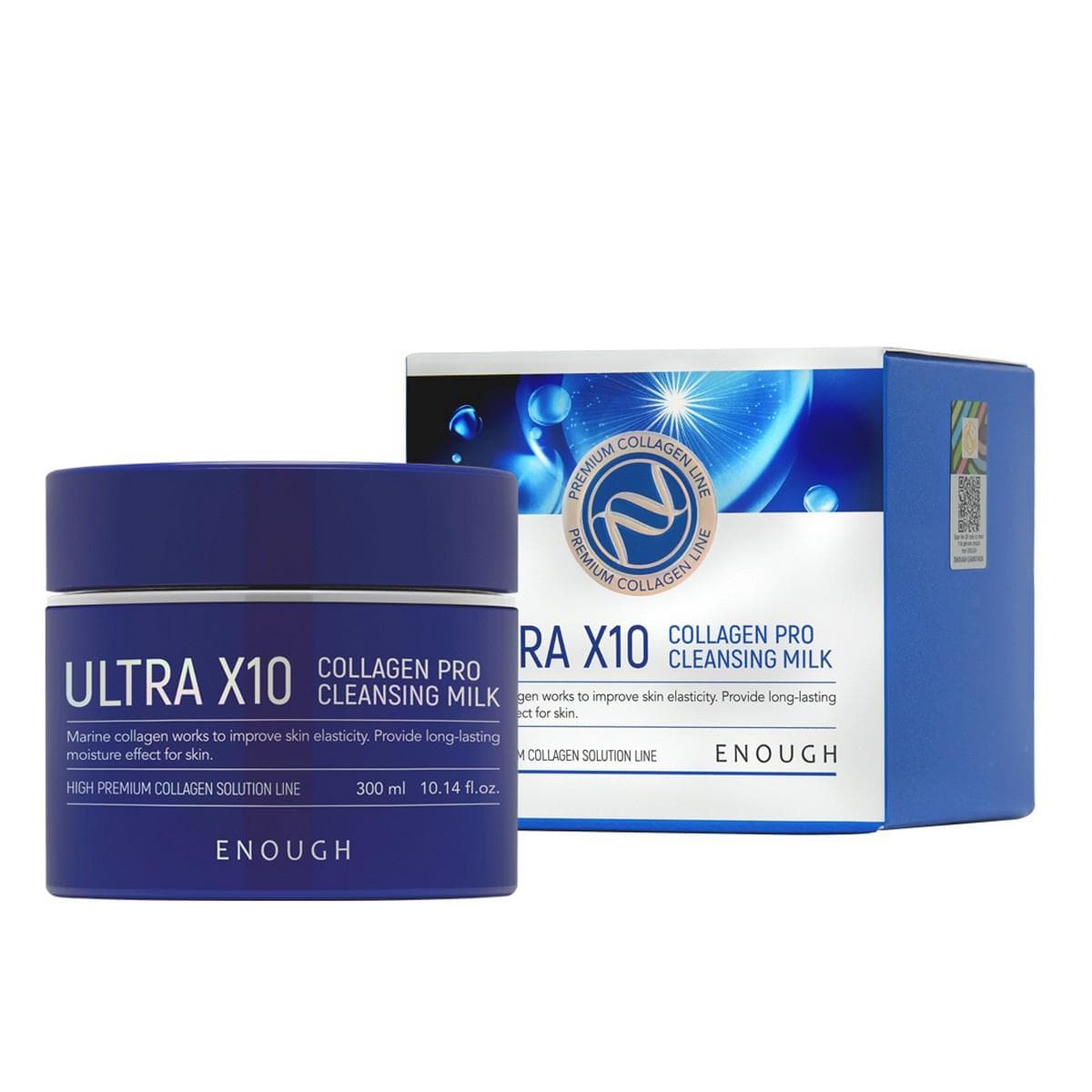 ENOUGH Ultra X10 Collagen Pro Cleansing Milk 300ml + RANDOM GIFT