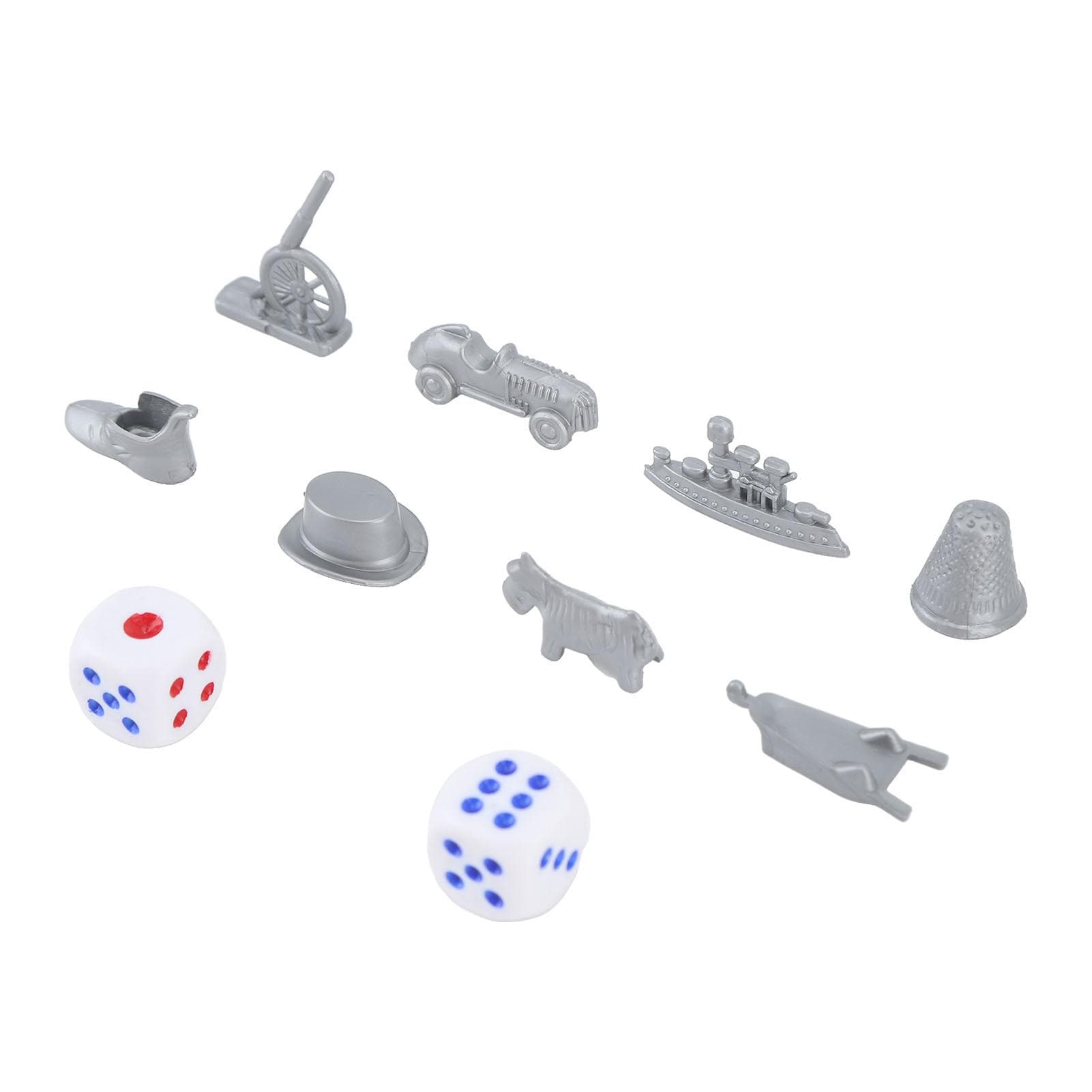 Plastic Board Game Accessories Cannon Car Ship Hat Board Game Replacement Pieces with Dice