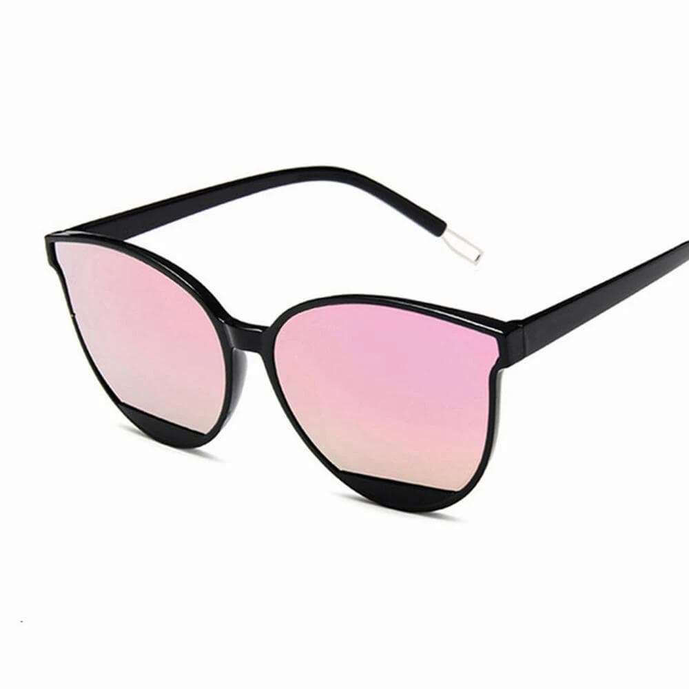 New Vintage Frame Classic Sunglasses Women UV400 Protection Mirrored Reflective Lens Fashion Eyewear As Picture