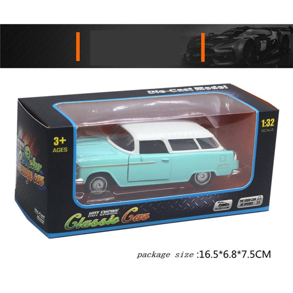 1/32 Cadillac Vintage Car Model Toy, Safe Pull Back Mechanism Heavy Duty High Simulation Alloy Car Model for Kids 1/32-Size:13*5*3.8cm light green