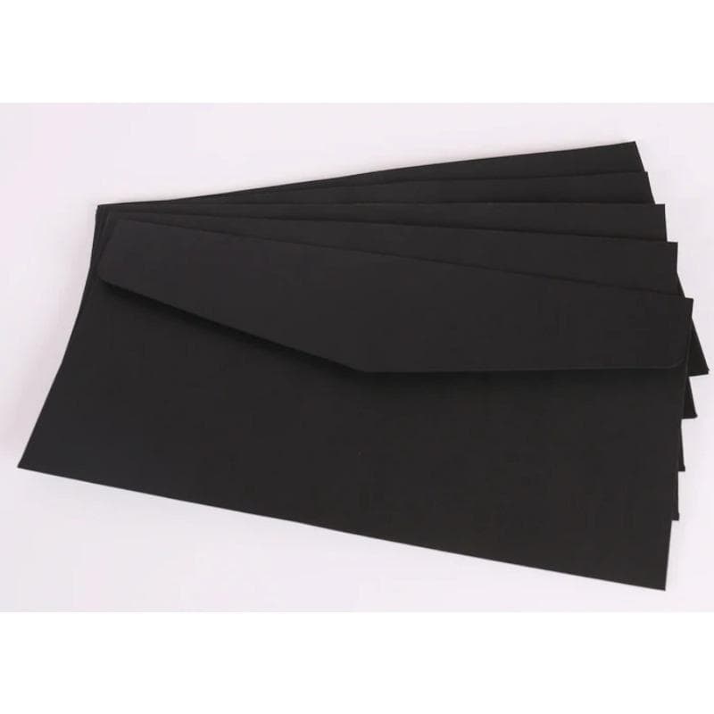 10Pcs Classical Paper Envelopes White Black Kraft Blank Paper Window Envelopes Wedding Invitation Envelope Gift Envelope