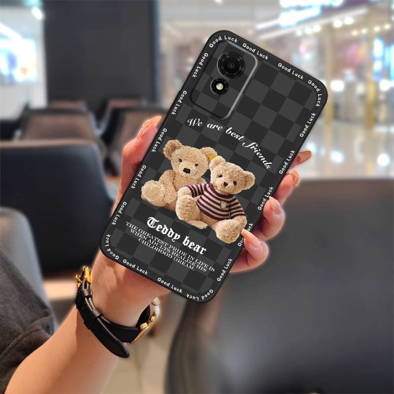Back Cover Shockproof Phone Case For TCL 501/T433D Cartoon Fashion Design Silicone Soft case Graffiti Protective Cute TCL 501/T433D
