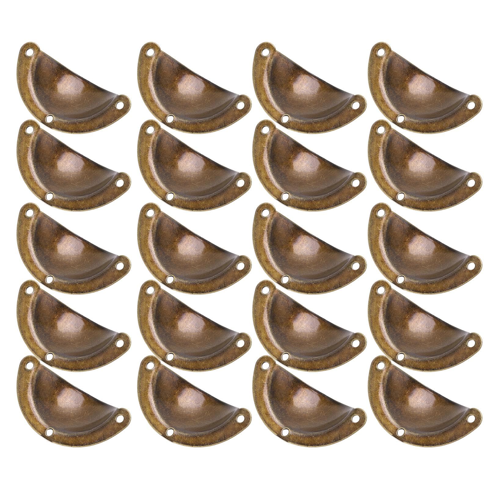 20Pcs Handle Dumplings Shape Iron Material Unique Retro Elegant Firm Drawer Handles for Furniture