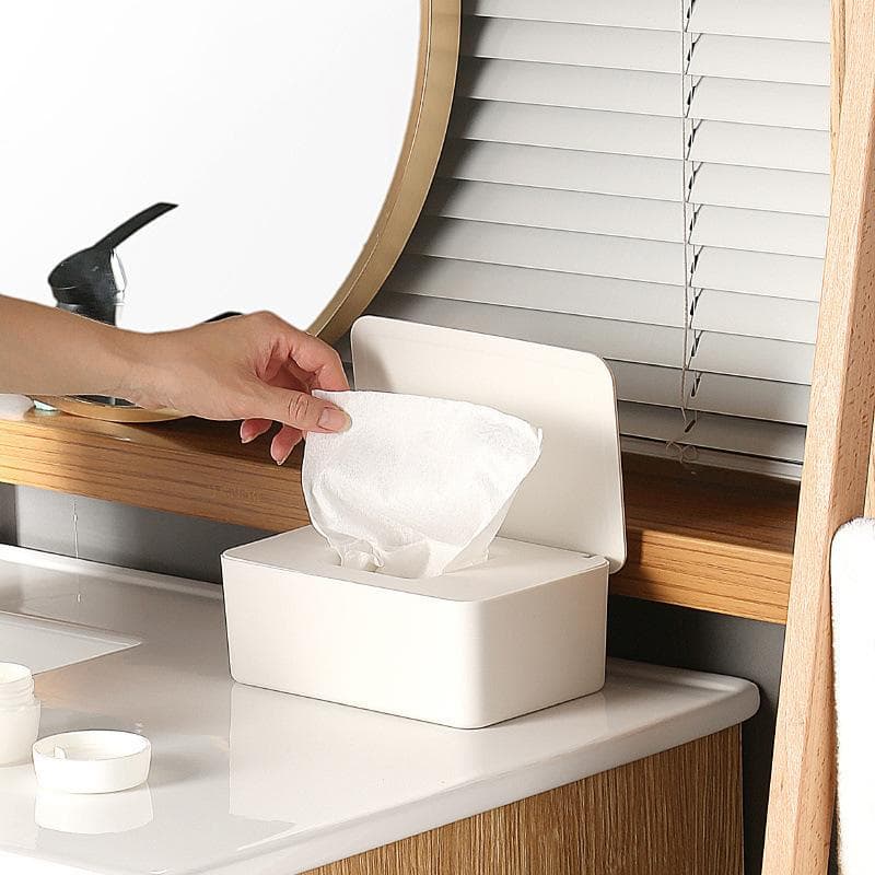 Spot wet tissue box with cover paper box wet tissue box household dustproof desktop sealed wet