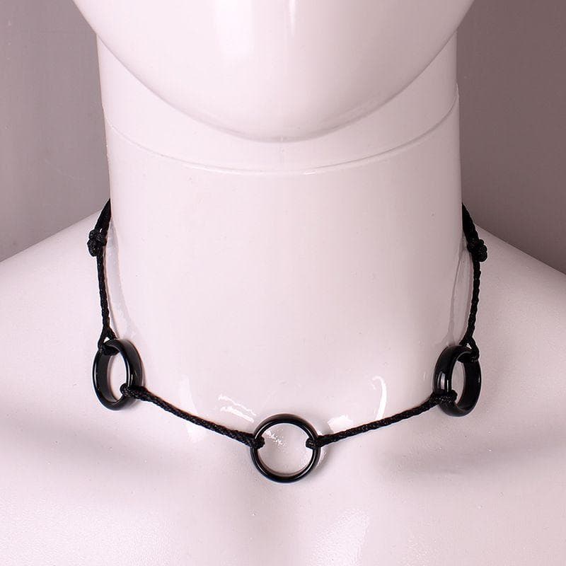 Fashionable Anime Naruto Uchiha Itachi Necklace With Unique Three Ring Pendant