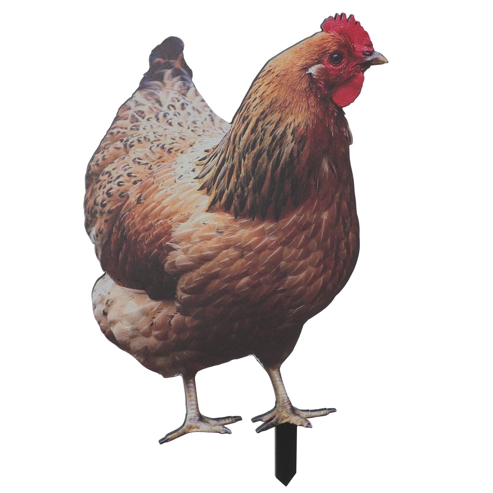 Hen Stake 3D Simulation Acrylic Stable Specular Hen Decorative Ground Plug for Garden Lawn Yard