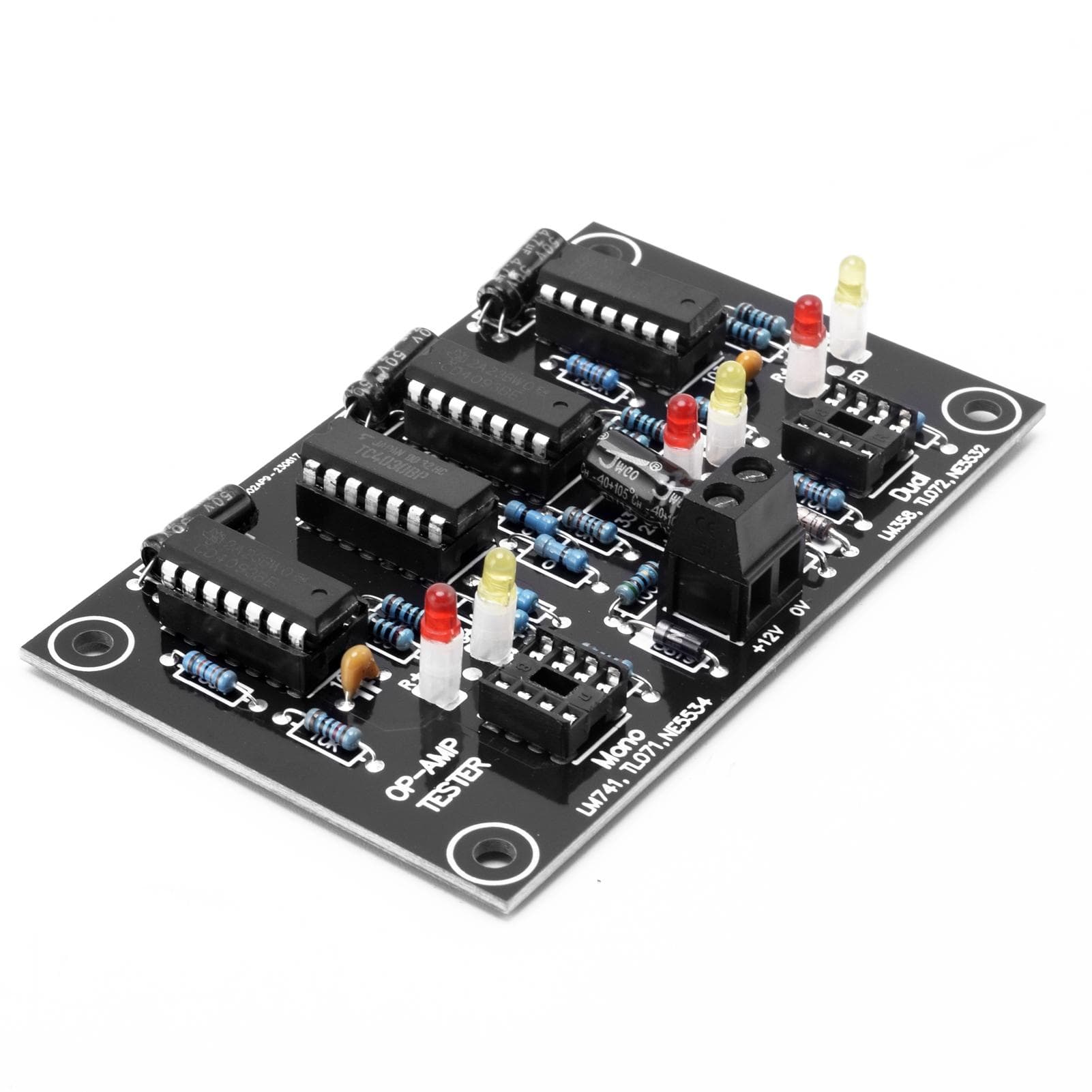Operational Amplifier AMP Tester Module Single Dual Screening Circuit Board for IC Amplification multicolour