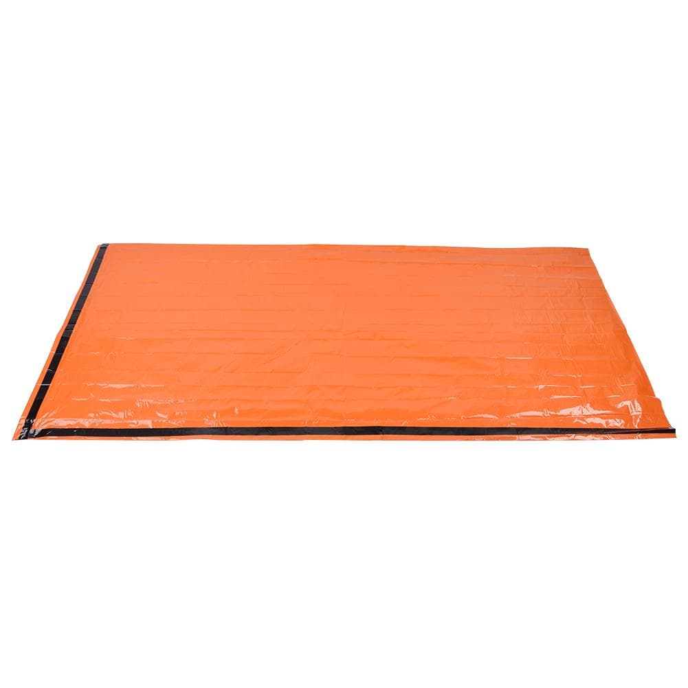 Outdoor Portable Emergency Sleeping Bag Keep Warm Moisture Proof Pad Reflective Camping Mat Orange
