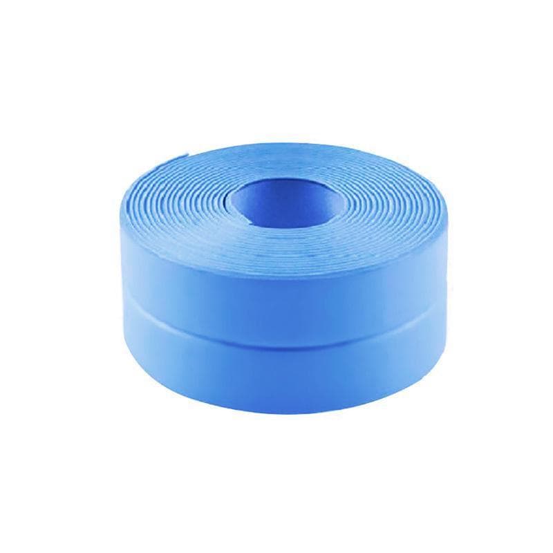3.2/1M Waterproof Wall Sticker Self Adhesive PVC Sealing Tapes Sink Stove Crack Strips For Kitchen Bathroom Bathtub Corner Sealant Tape ZPG PVC/2.2cm x 3.2m blue