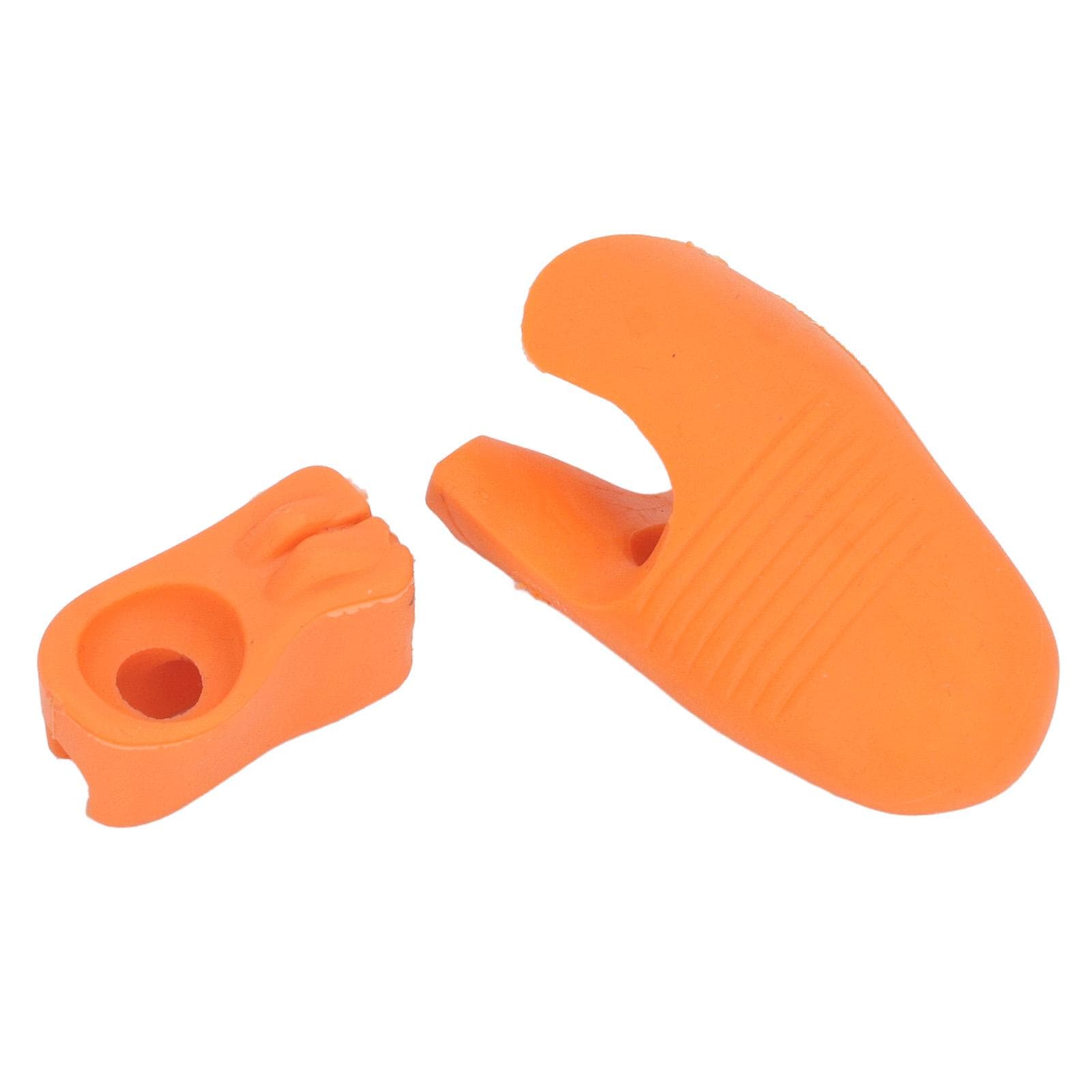 2 Pcs Violin Bow Grip Corrector Soft Reusable Silicone Violin Viola Bow Hold Teaching Aid Orange orange