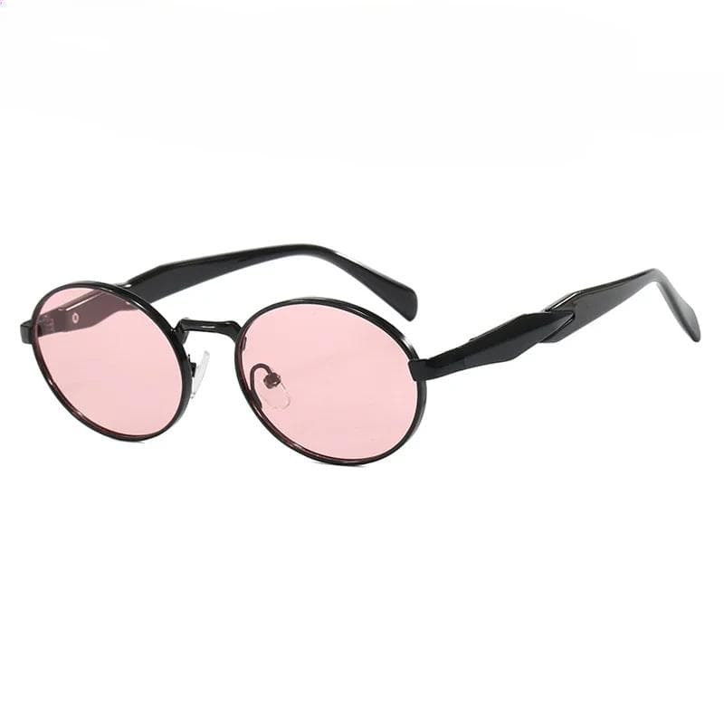 New Luxury Designer UV400 Sunglasses Women Men Trendy Oval Sun Shade Glasses Vintage Small Round High Quality