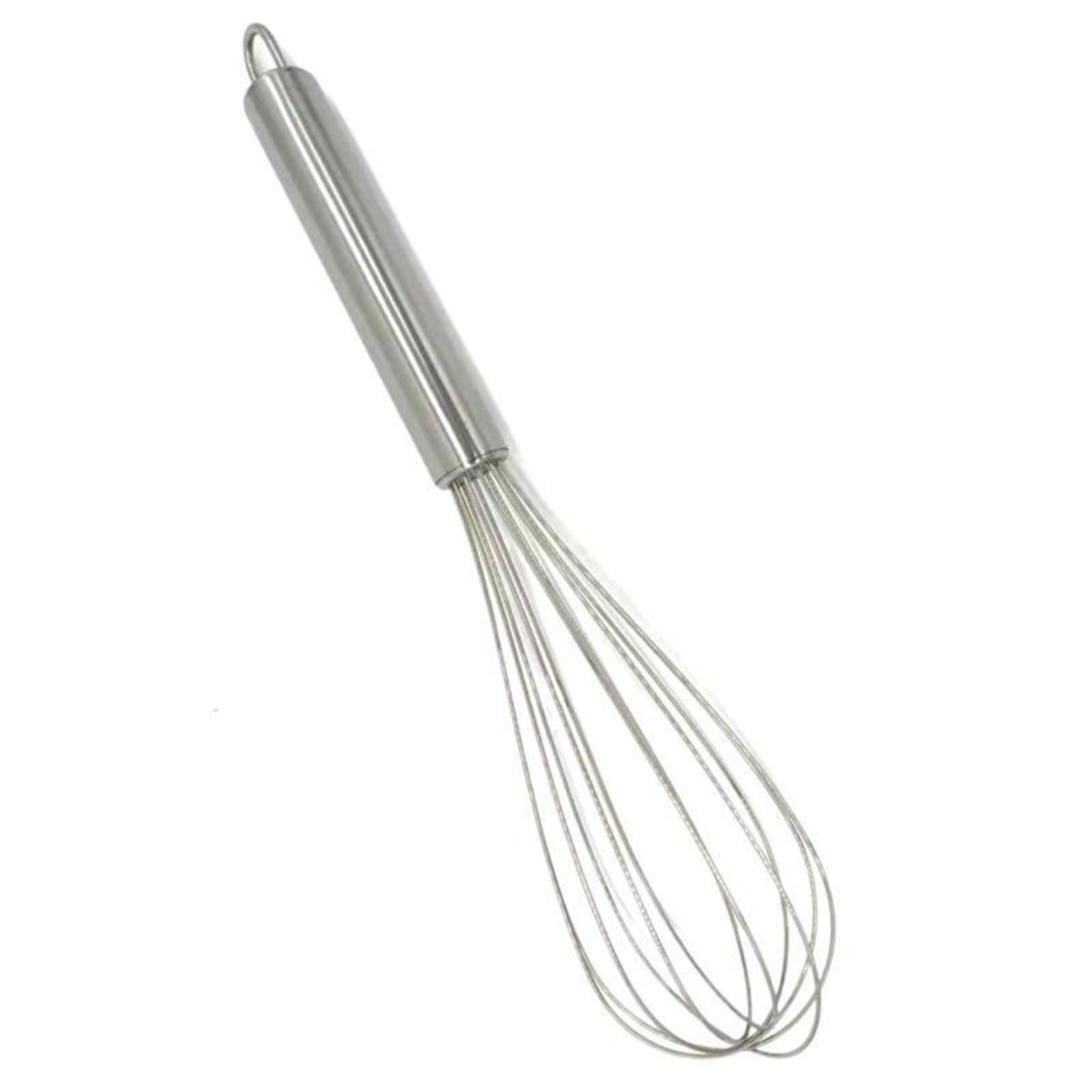 Cooking Whisk Small Stainless Steel Manual Wisking Tool for Blending Beating Stirring