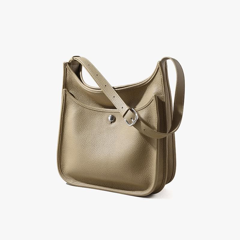 Top-layer Leather Mother Bag Large Capacity Leather Women's Bag for Work Commuting Crossbody Bag High-end Shoulder Bag