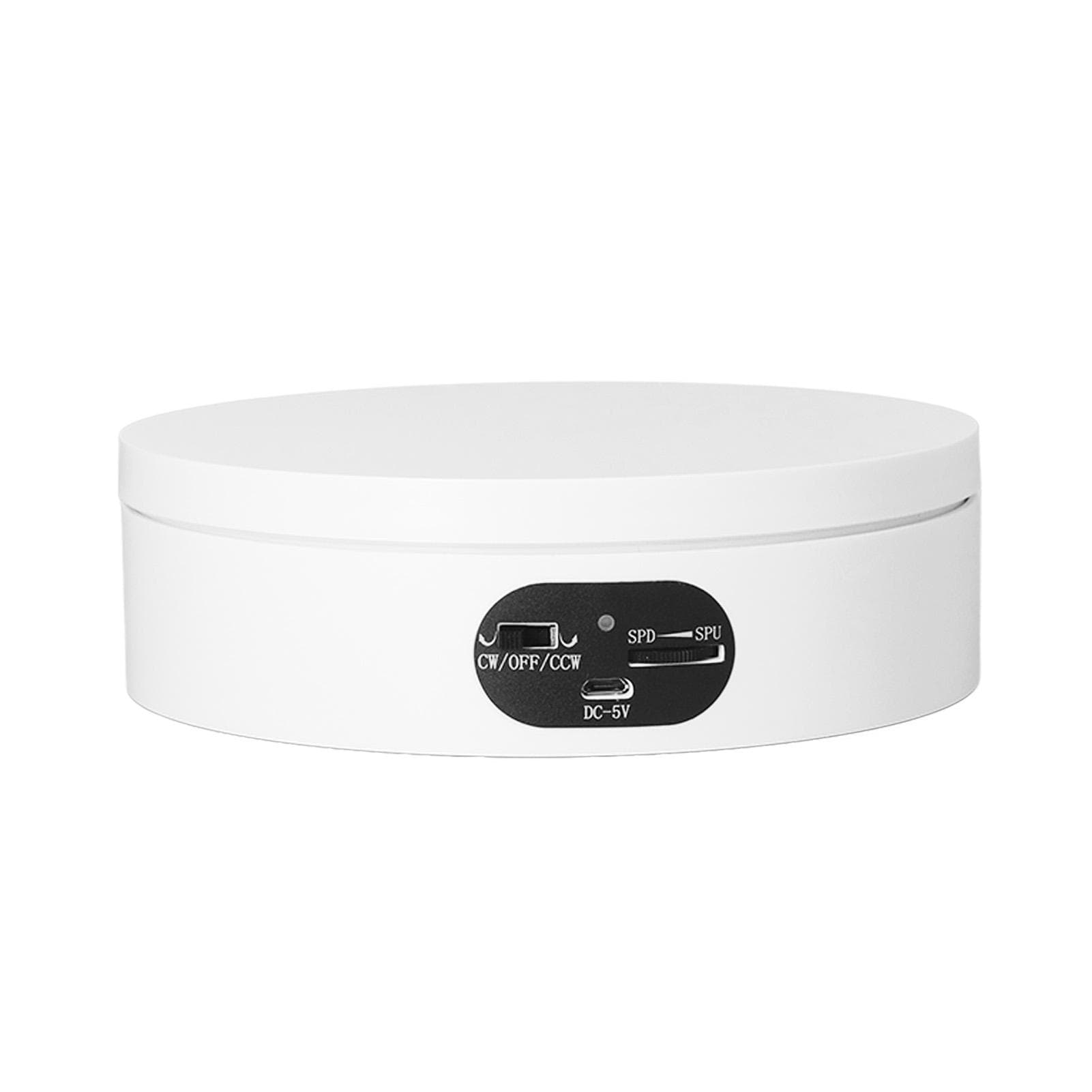 Rotating Display Stand White Mute Motorized 360 Degree Rotating Automatic Turntable for Photography