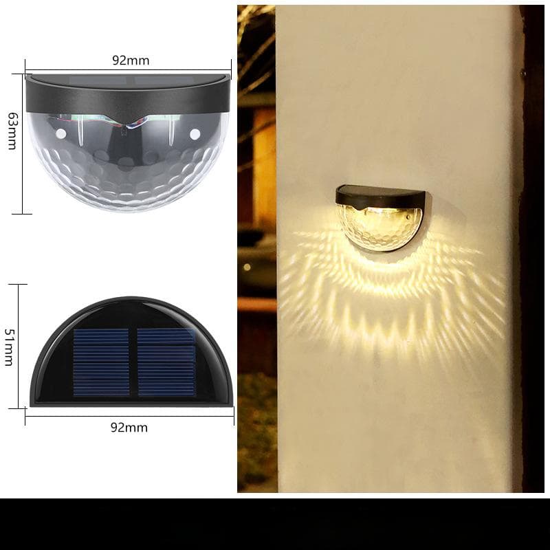 1/2/4/8Pack LED Solar Light Outdoor Wall Lamps Energy Garden Lamps Waterproof Solar Fence Lamp Decoration Festoon 4 PCS
