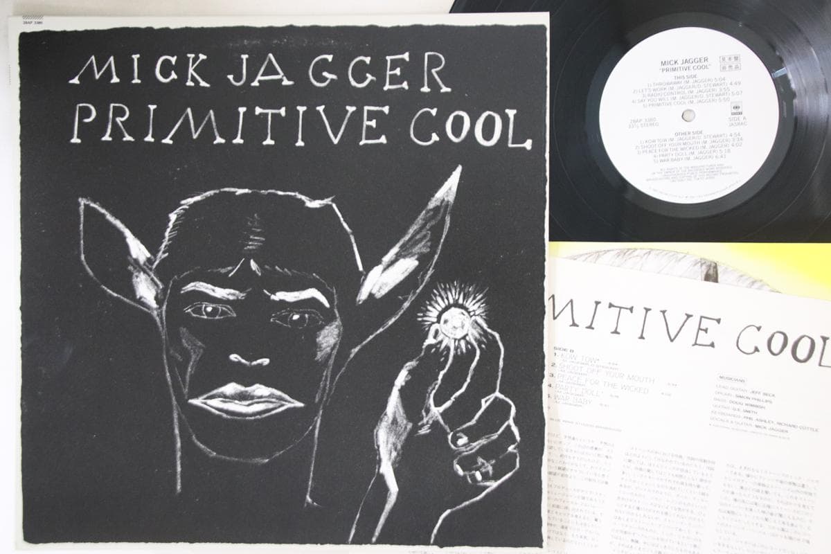 LP Record MICK JAGGER - Primitive Cool 28AP3380PROMO CBS SONY 1987 Japan Rock Used