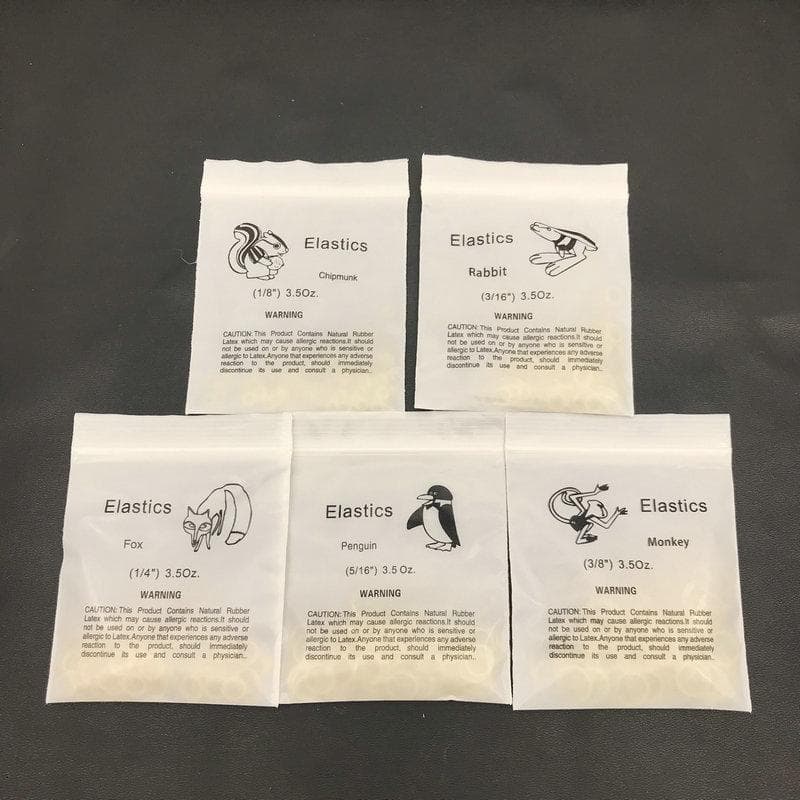 500 Pieces Bands Dental Rubber Band Orthodontic Braces Elastics Rings 3.5oz