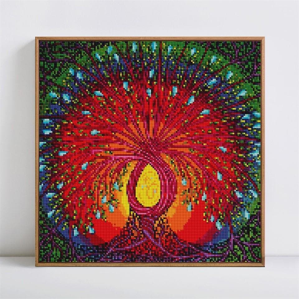 Diamond Painting Tree Scenic Mosaic DIY 5D Full Round Cross Stitch Diamond Embroidery 30x30CM