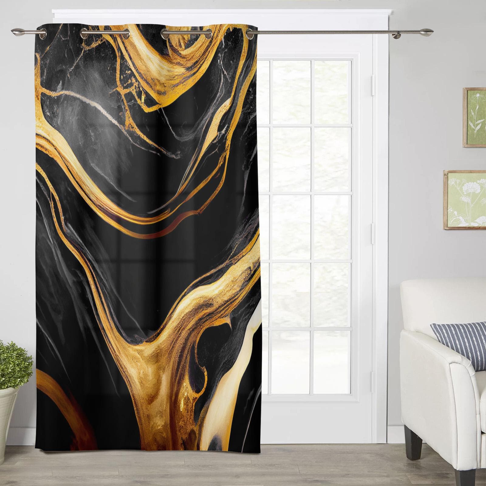 Cartoon Fox White Birch Window Curtains Curtains for Living Room Decorative Items Living Room 135W x 60H(cm)