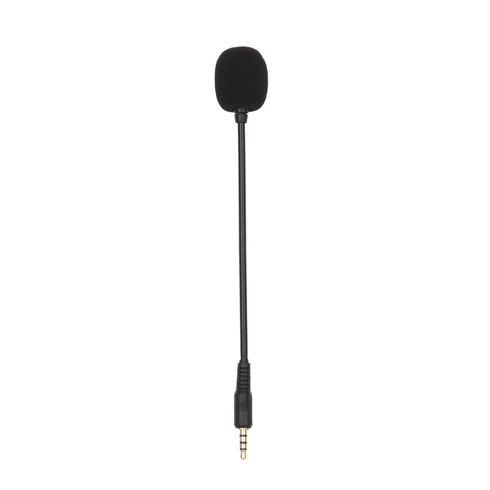 Gooseneck Microphone Direct Plug Microphone Condenser Mic Replacement Speech Portable Sensitive black