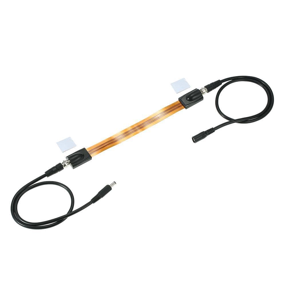 Extreme Slim Flat Power Cable Female F Connector Fits Under Doors Windows Without Drilling 26cm Long