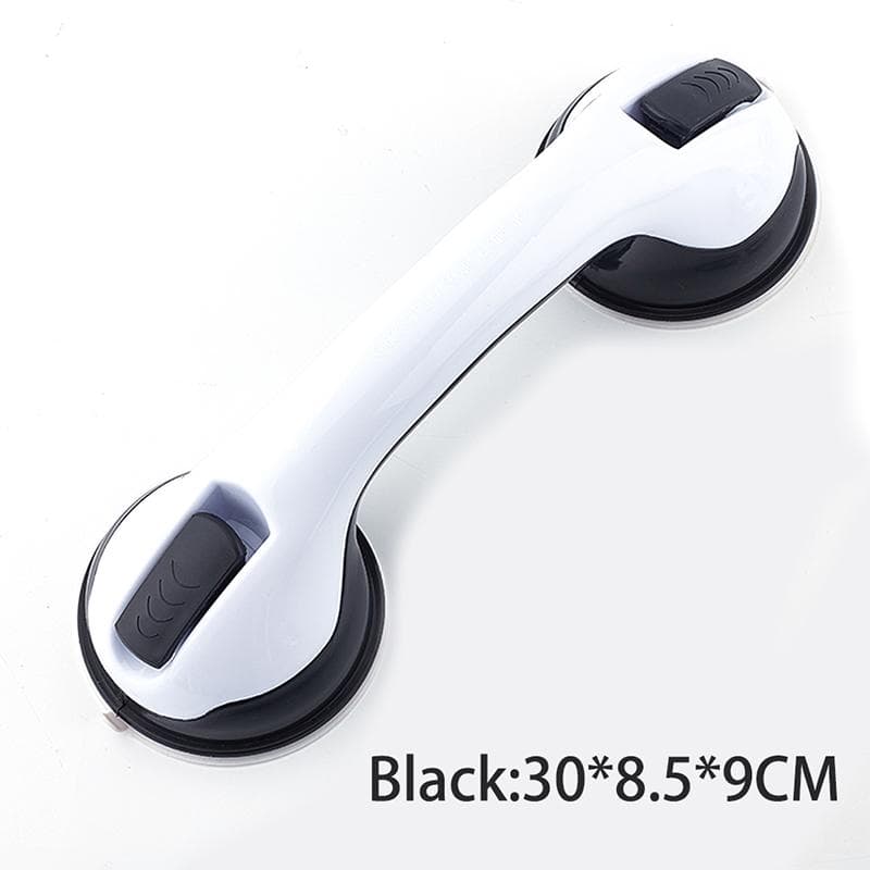 Handle Anti Slip Support Toilet Bathroom Safe Grab Bar Vacuum Sucker  Handrail black