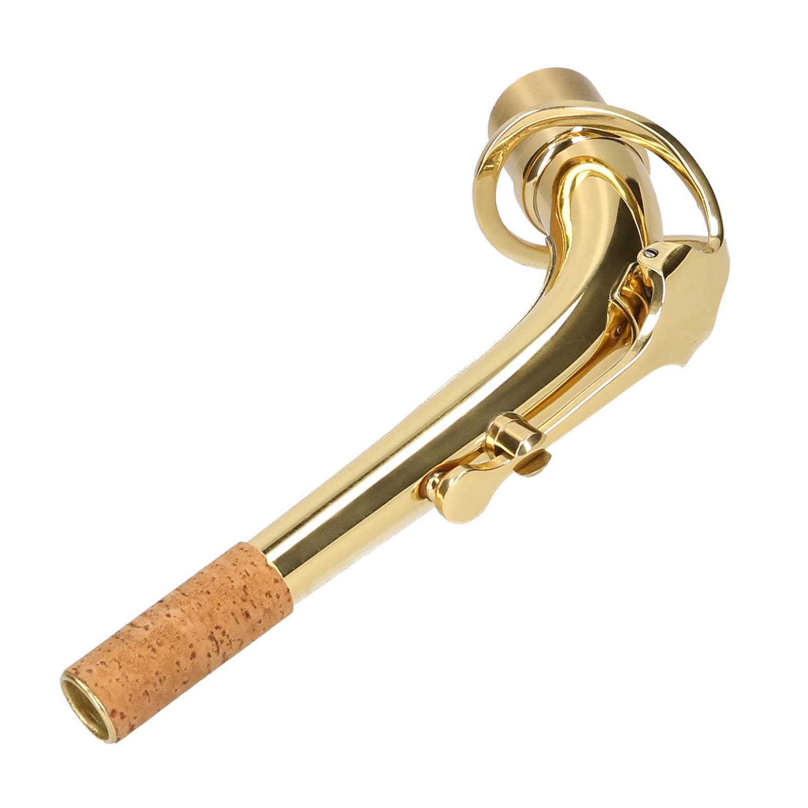 Alto Saxophone Neck Brass Bend Neck Sax Replacement Part Sax Accessory Plated with gold gold