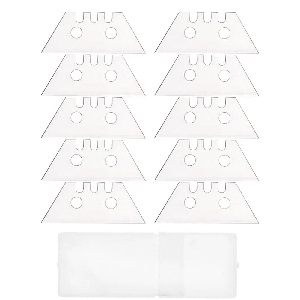10 Pcs/Set Trapezoidal Blade T-shaped Utility Knife 2 holes 3 slots