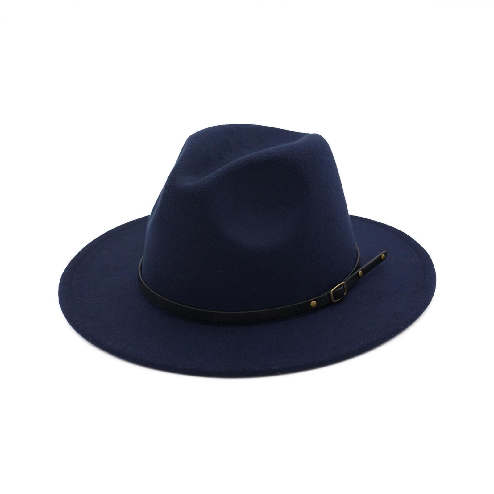Hat Wide Brim Retro Elegant Exquisite Top Hat for Beach Party Friends GatheringDark Blue navy blue