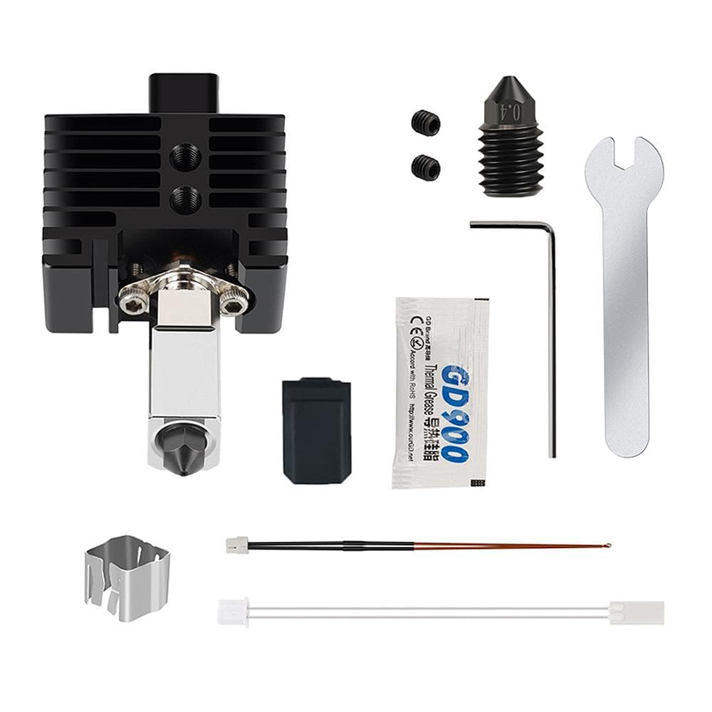 Upgraded Extruder Hotend Kit V2.0 for Bambu Lab X1C P1P Extrusion Head with 0.4mm Hardened Steel multicolour