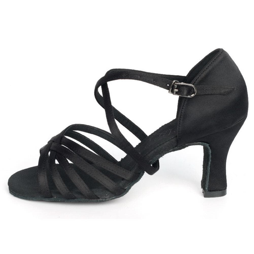 5 Cm High Heel Adult Female Latin Modern Ballroom Dancing Shoes 38 black