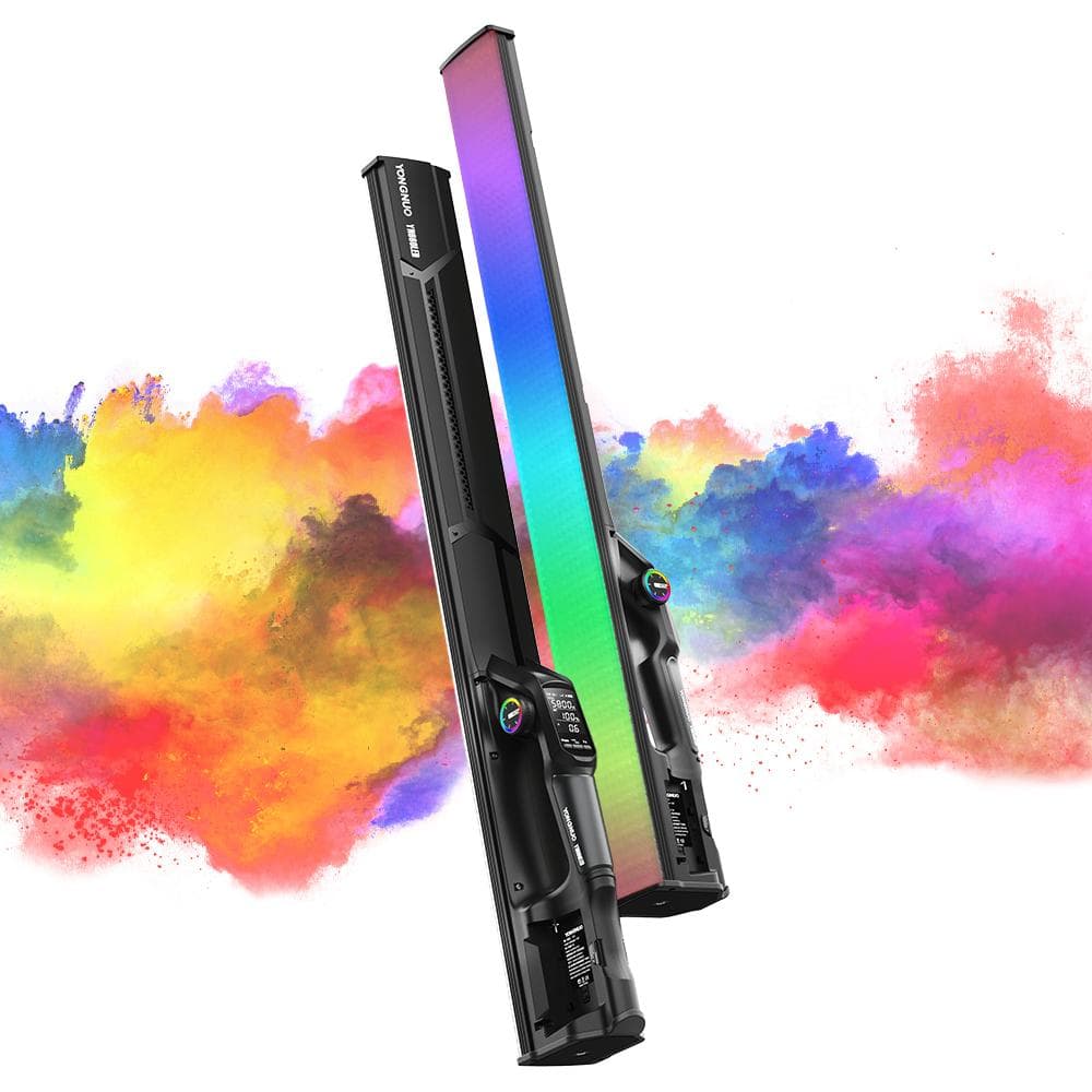 YONGNUO YN660LED RGB LED Light Bi-Color Light Tube Portable Fill Light Wand Stick with LED Screen black