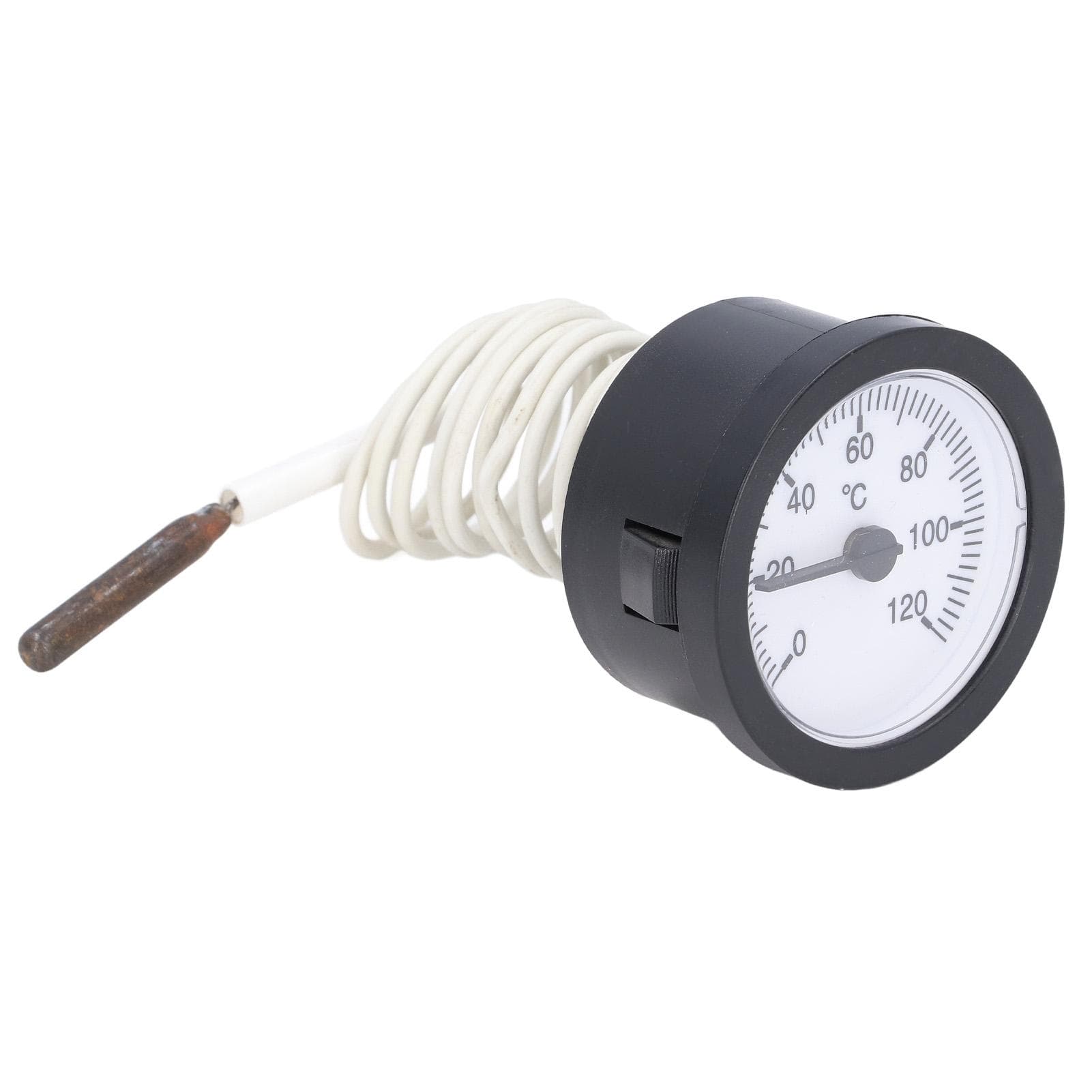 Dial Thermometer 0?120 degrees C Measuring Range Copper Sensor Clear Temperature Scale 52mm/2.0in