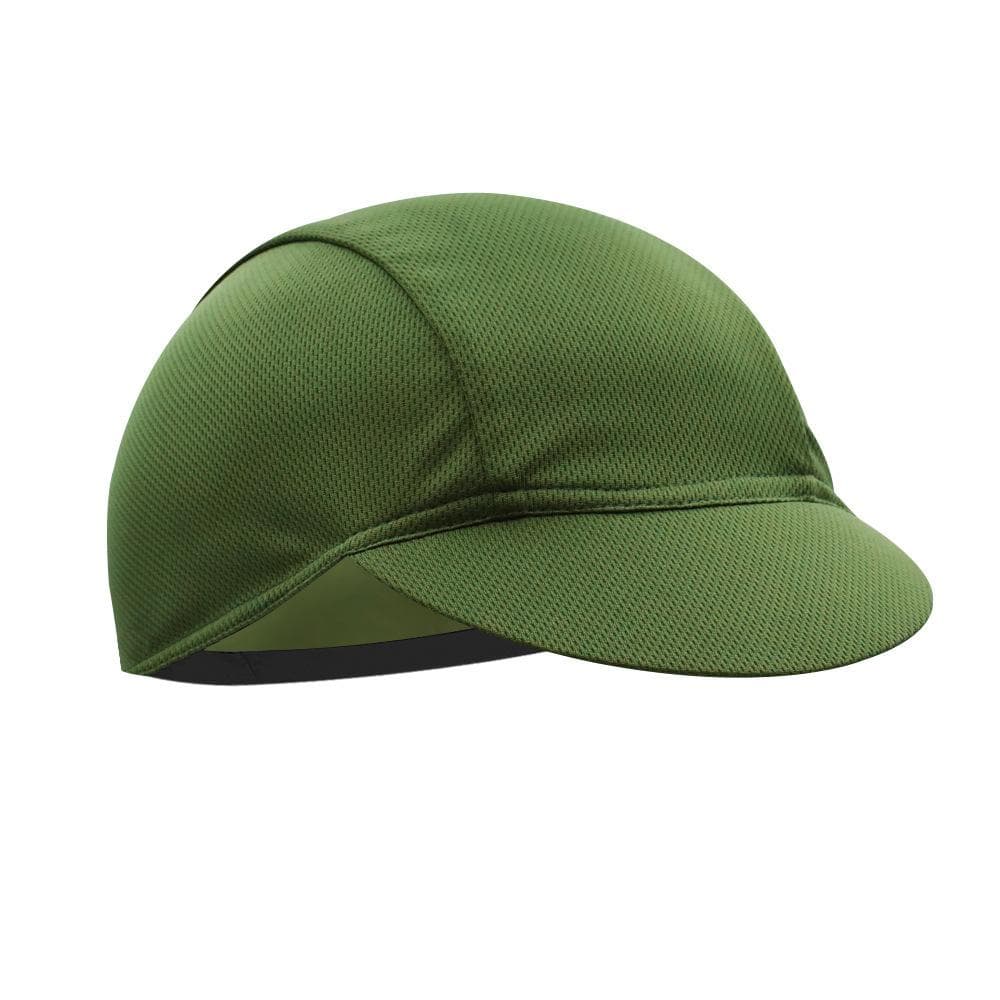 Summer Cycling Caps Sun protection Quick Dry Outdoor Breathable Bike Hat Mesh Fabric Bicycle Elastic Cap green