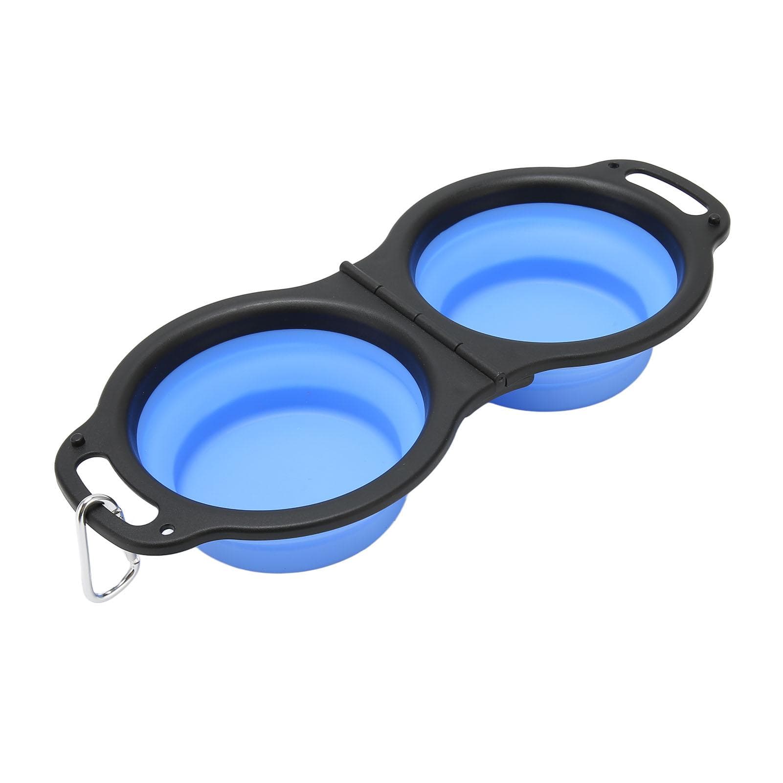 Collapsible Dog Bowls 2 in 1 Thickened Odorless Portable Foldable Pet Cat Food Water Bowls with