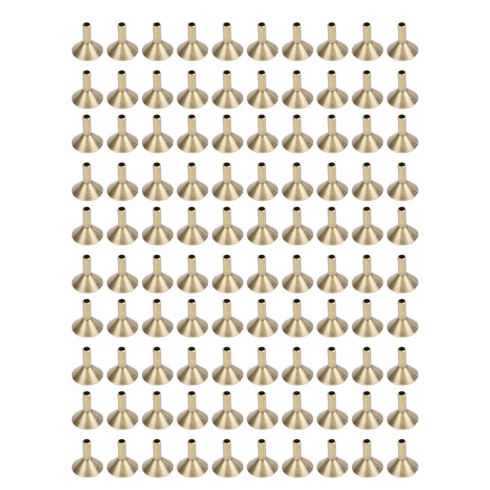 100pcs Funnel Shape Incense Cone Tray Alloy Incense Stick Rack Metal Cone Holder for Teahouse