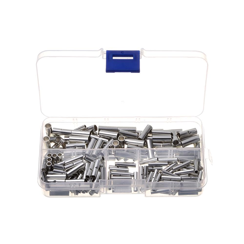 200PCS/Box Non-Insulated Butt Connectors Uninsulated Electrical Wire 200PCS