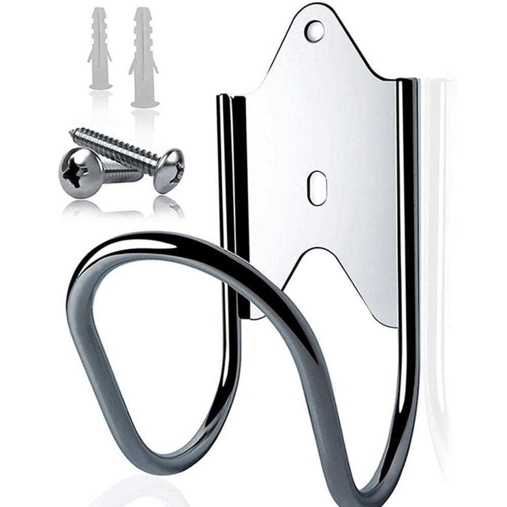 Garden Hose Holder Heavy Duty Wall-Mounted Water Hose Hanger for Garden Yard Garage Storage black