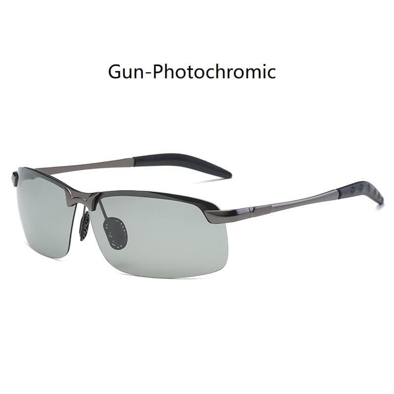Men Photochromic Sunglasses UV400 Driving Fishing Glasses Change Color Day Night Vision Eyewear