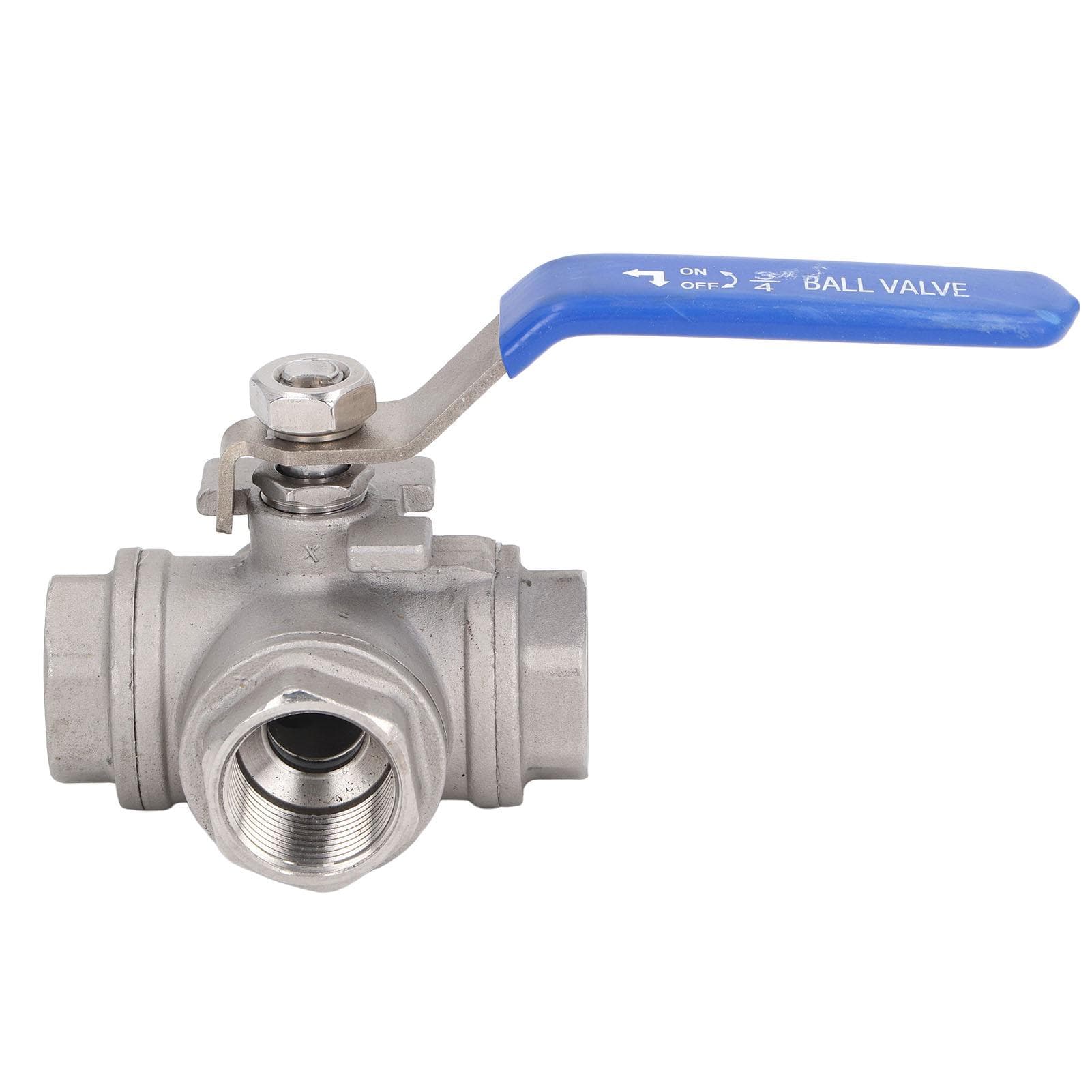 L Type Ball Valve 34 Inch Female Thread 304 Stainless Steel 3 Way L Type Ball Valve